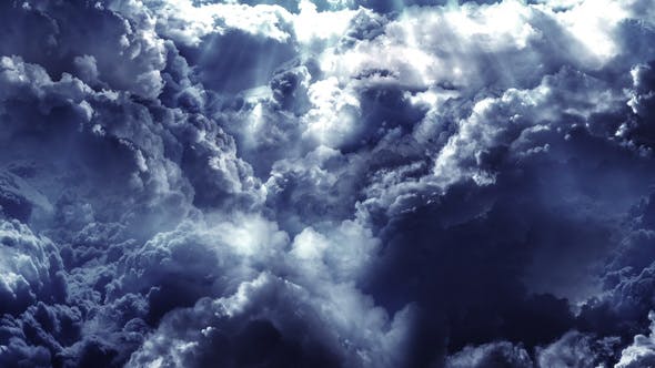 Abstract Clouds with Light Rays - Videohive 21665403 Download