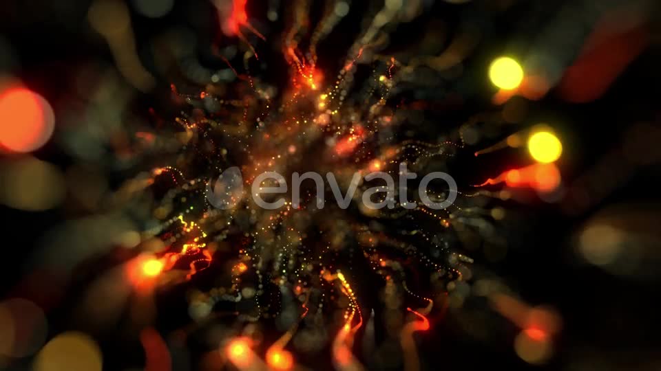 Abstract Colorful Particles And Bokeh Flowing Seamless Loop Videohive 23015640 Motion Graphics Image 1