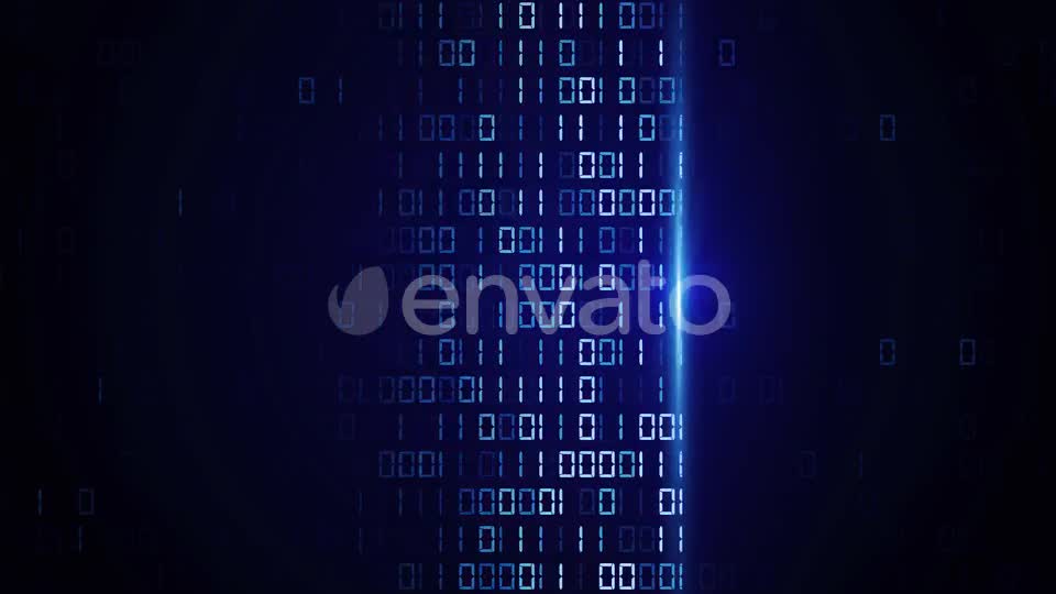 Abstract Digital Binary Data Scan Loop Videohive 23143166 Motion Graphics Image 1