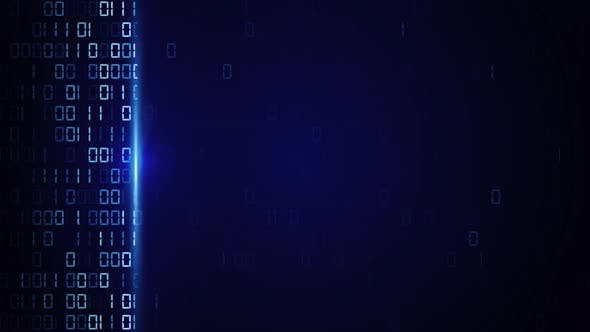 Abstract Digital Binary Data Scan Loop - Download 23143166 Videohive