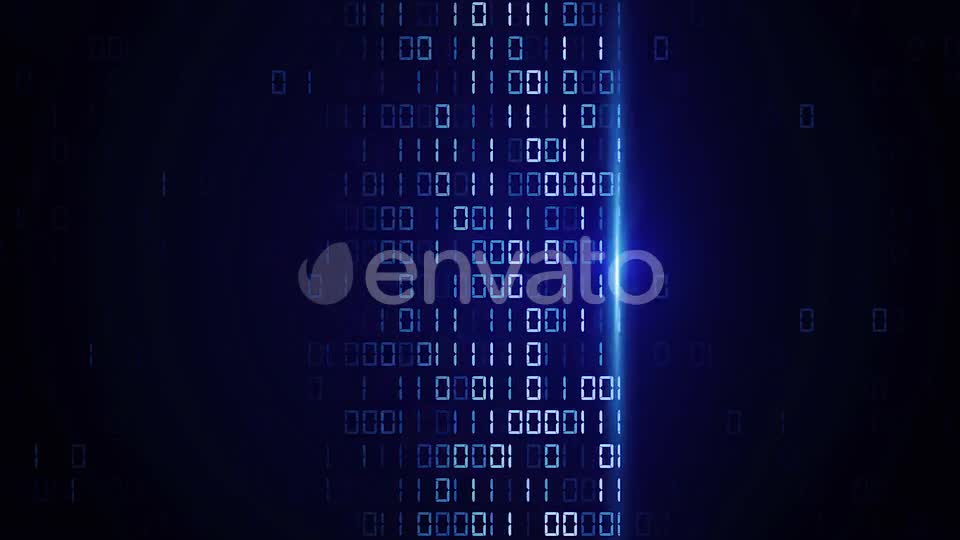 Abstract Digital Binary Data Scan Loop Videohive 23069609 Motion Graphics Image 1