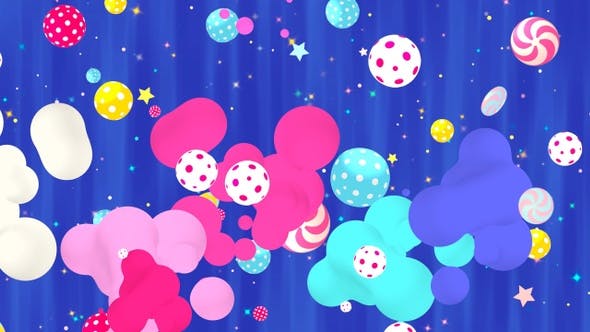 Abstract Floating Metaballs Background II - Download 24361566 Videohive