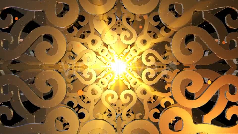 Abstract Gold Ornament Loop Background Videohive 20671467 Motion Graphics Image 1