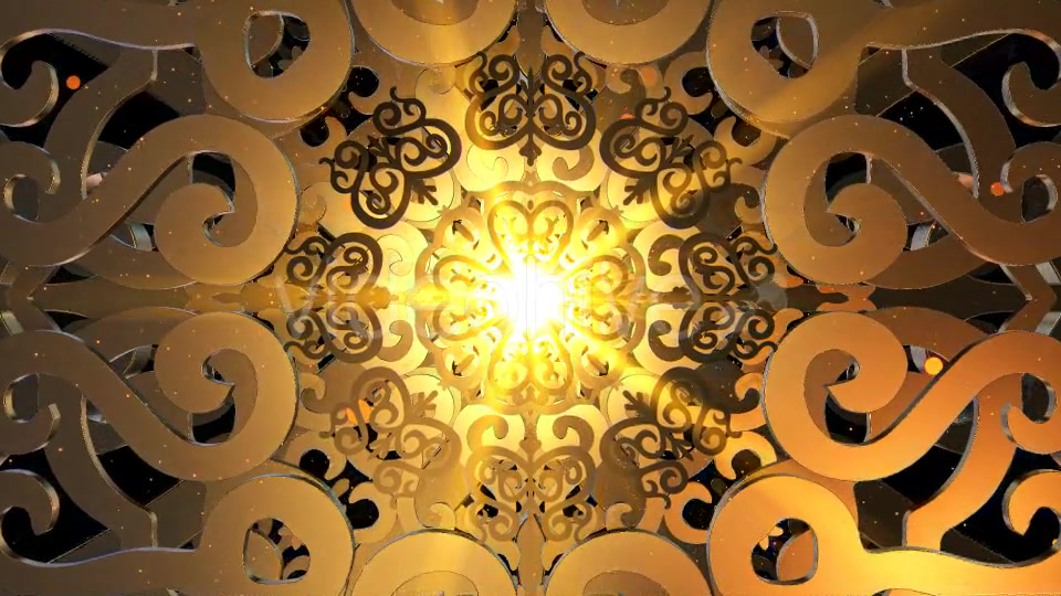 Abstract Gold Ornament Loop Background Videohive 20671467 Motion Graphics Image 3