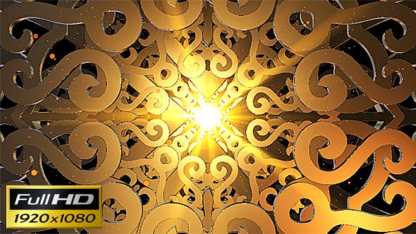 Abstract Gold Ornament Loop Background - 20671467 Download Videohive