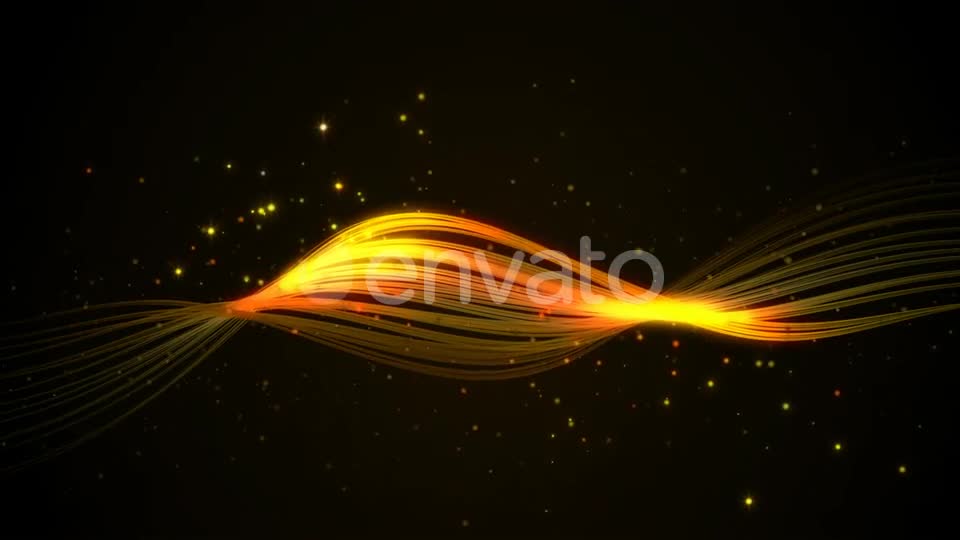 Abstract Gold Stream Background Loop Videohive 22538787 Motion Graphics Image 1