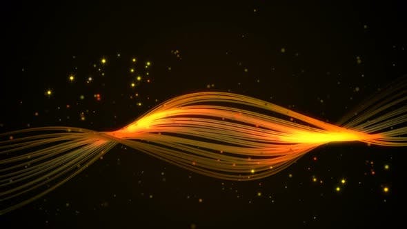 Abstract Gold Stream Background Loop - 22538787 Videohive Download