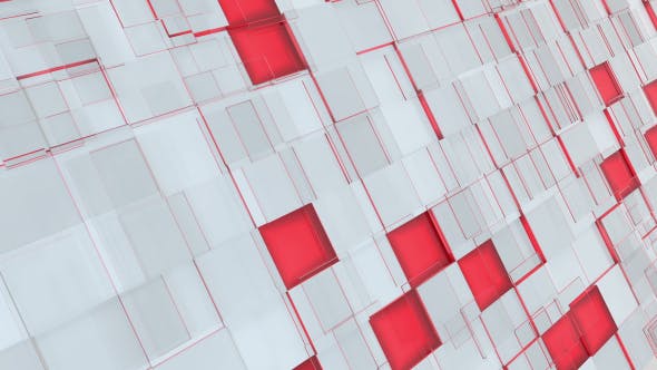 Abstract Gray, Red And Pink Squares Background - Videohive 16600082 Download