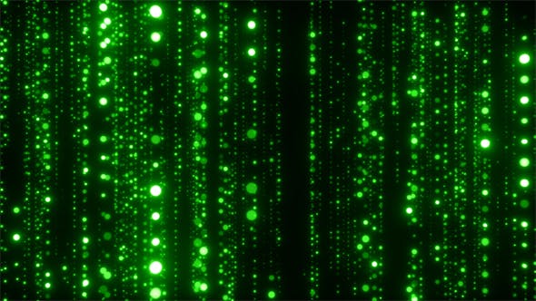 Abstract Green Particles Fly - 20856497 Videohive Download
