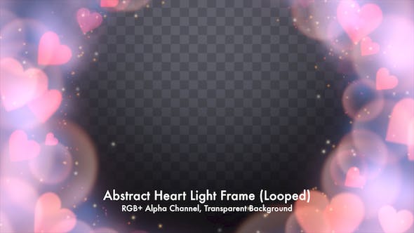 Abstract Heart Light Frame - 20834399 Download Videohive