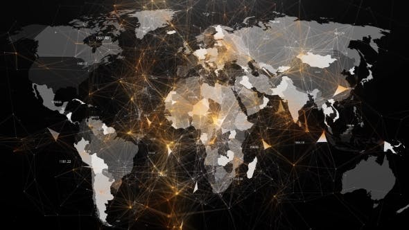 Abstract Image of Global Networks in the World in the Form of Plexus - Download 20262658 Videohive