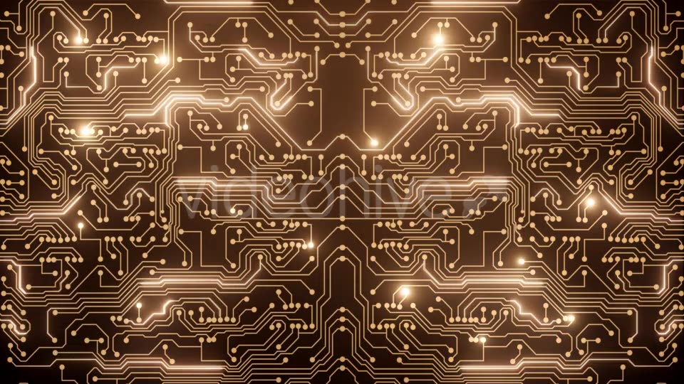 Abstract Loop of Gold Circuit Videohive 21355804 Motion Graphics Image 3