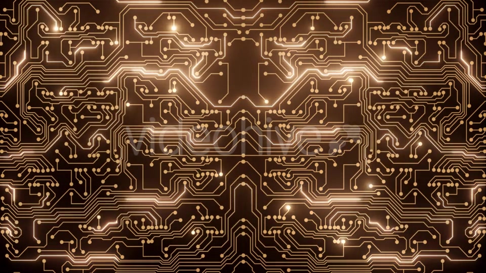 Abstract Loop of Gold Circuit Videohive 21355804 Motion Graphics Image 4