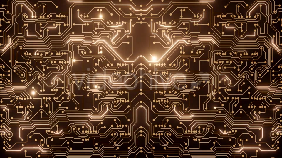 Abstract Loop of Gold Circuit Videohive 21355804 Motion Graphics Image 5