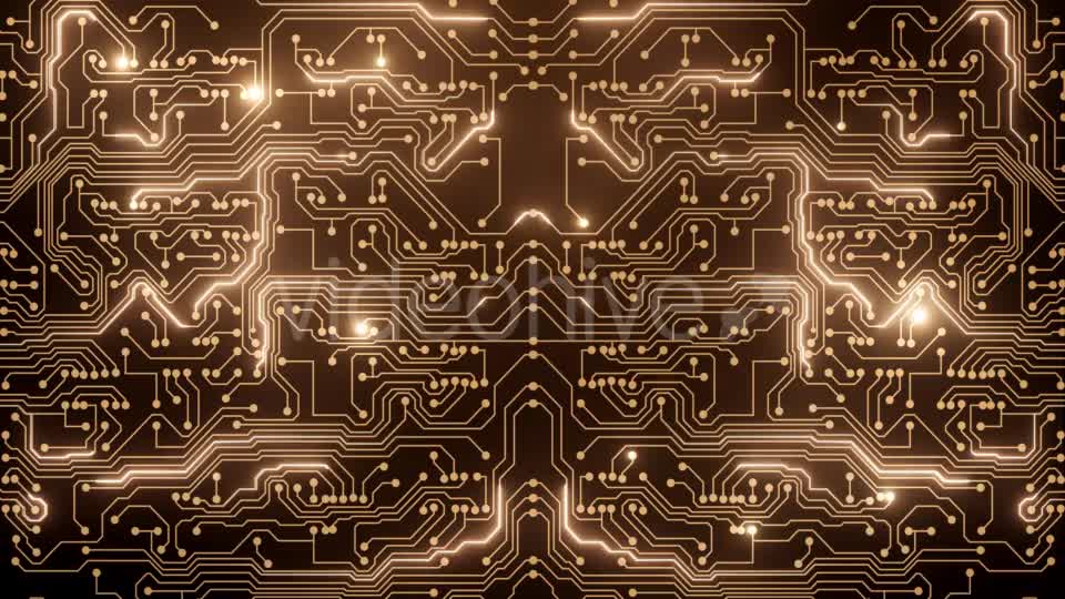 Abstract Loop of Gold Circuit Videohive 21355804 Motion Graphics Image 8