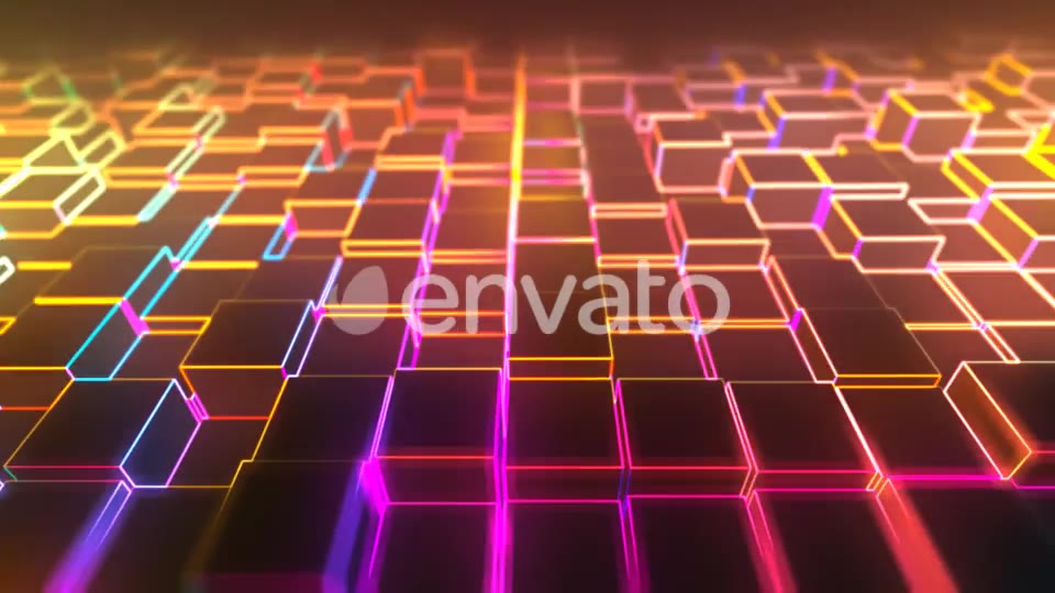 Abstract Neon Cube Background 01 Videohive 22072329 Motion Graphics Image 3