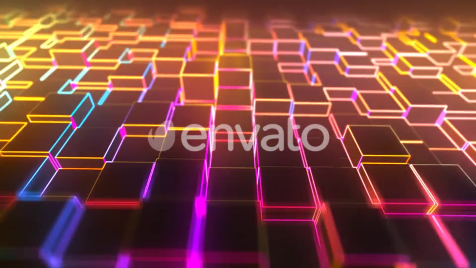 Abstract Neon Cube Background 01 Videohive 22072329 Motion Graphics Image 4
