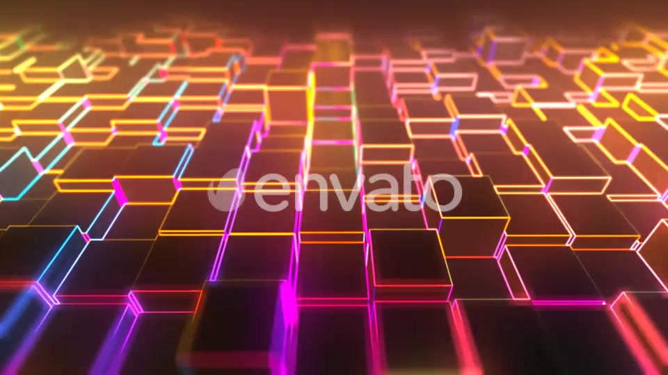 Abstract Neon Cube Background 01 Videohive 22072329 Motion Graphics Image 7