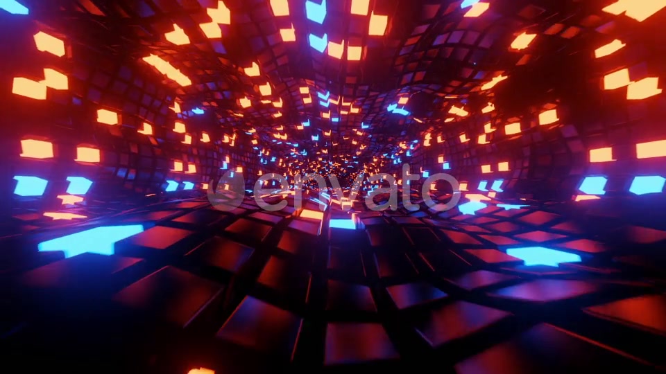 Abstract Neon Cubes Tunnel Videohive 25683682 Motion Graphics Image 3