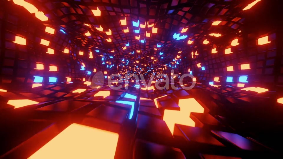 Abstract Neon Cubes Tunnel Videohive 25683682 Motion Graphics Image 4