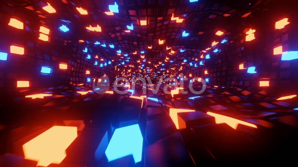 Abstract Neon Cubes Tunnel Videohive 25683682 Motion Graphics Image 6