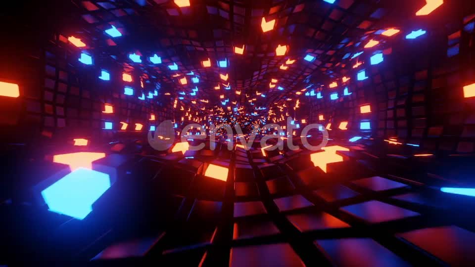 Abstract Neon Cubes Tunnel Videohive 25683682 Motion Graphics Image 7