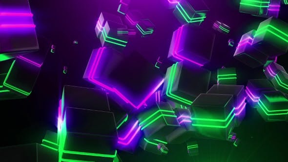 Abstract Neon Squares - Download Videohive 19976403