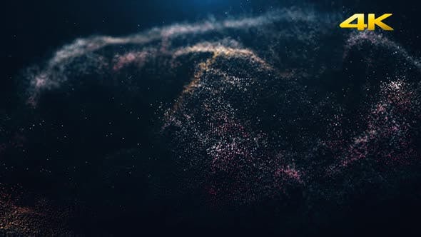 Abstract Particles Waving 4K - Download Videohive 24175463