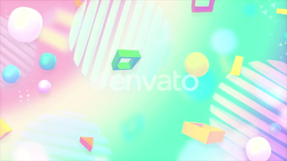Abstract Pink and Green Shapes Background Videohive 22791920 Motion Graphics Image 1