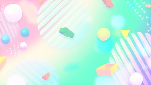 Abstract Pink and Green Shapes Background - Download Videohive 22791920