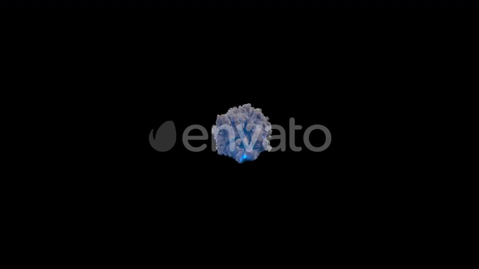Abstract Portal Smoke Ring with Blue Flash Videohive 24195478 Motion Graphics Image 1
