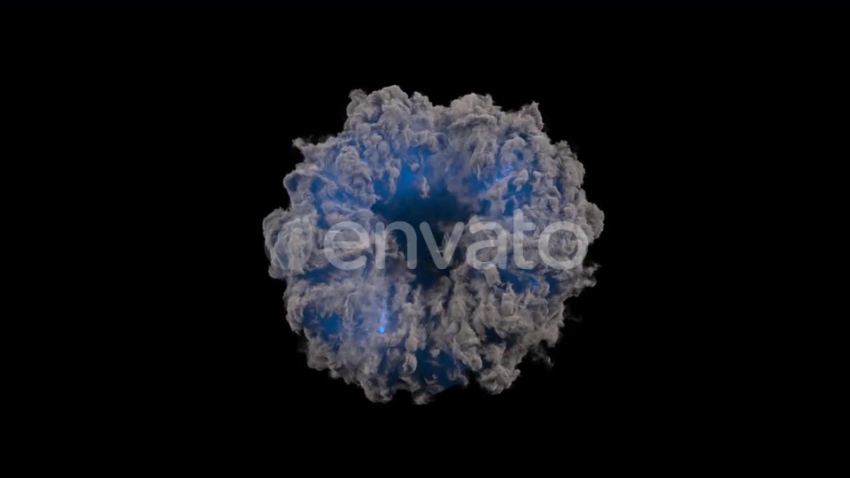 Abstract Portal Smoke Ring with Blue Flash Videohive 24195478 Motion Graphics Image 3