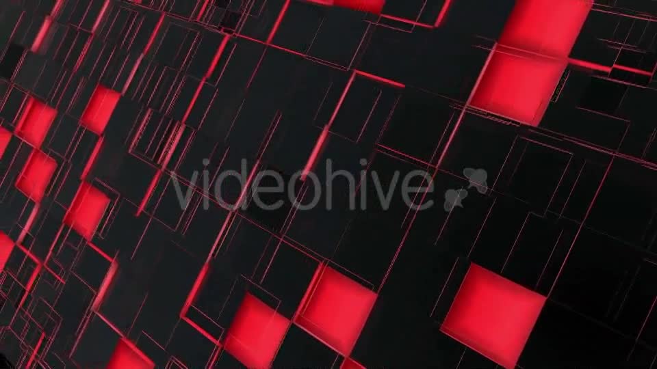 Abstract Red And Black Squares Background Videohive 16600113 Motion Graphics Image 1