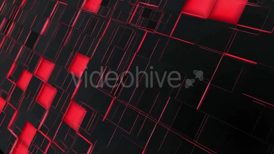 Abstract Red And Black Squares Background Videohive 16600113 Motion Graphics Image 3