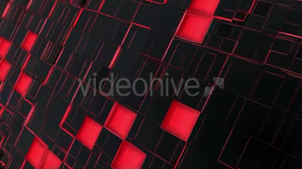 Abstract Red And Black Squares Background Videohive 16600113 Motion Graphics Image 6