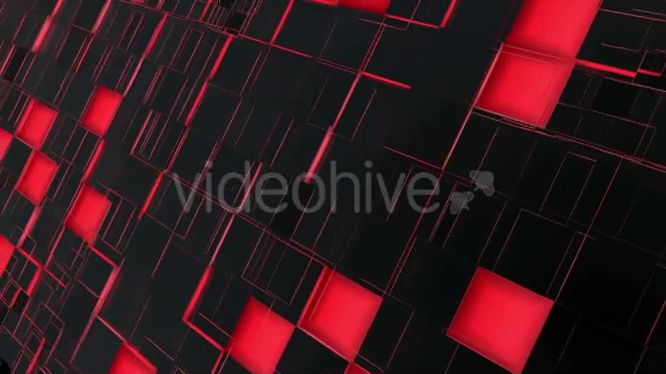 Abstract Red And Black Squares Background Videohive 16600113 Motion Graphics Image 7