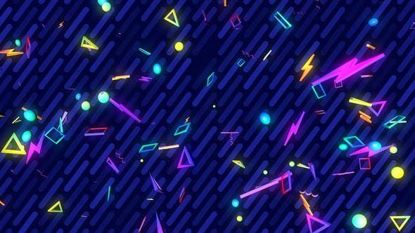 Abstract Retro Geometric Shapes 02 - Download 22324219 Videohive