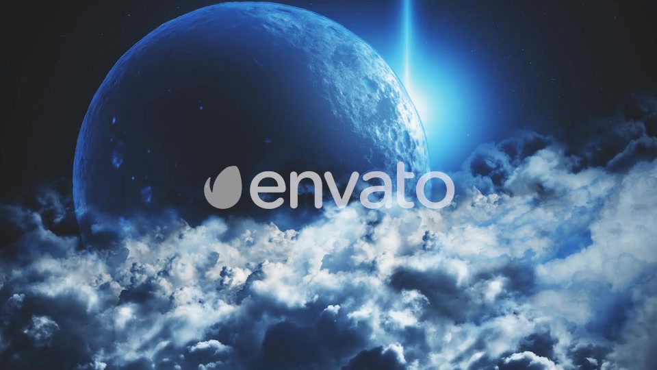 Abstract Space Clouds with Big Planet and Star Shine Videohive 22585935 Motion Graphics Image 10