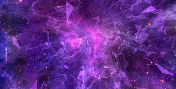 Abstract Space Nebula flight with Plexus - Videohive 14025123 Download