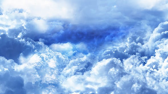 Abstract White and Blue Clouds in the Daytime - Videohive Download 21409504