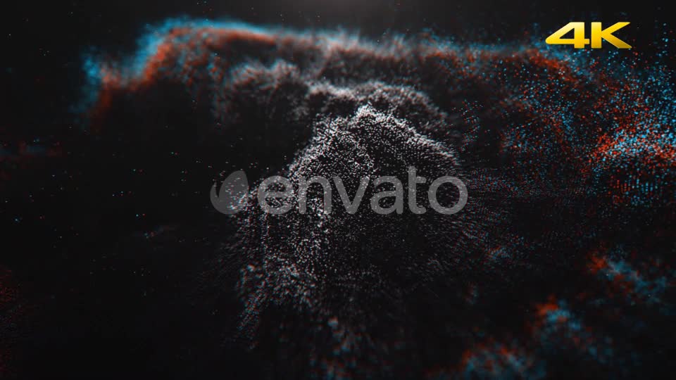 Abstract White Particles Background 4K Videohive 24175462 Motion Graphics Image 1
