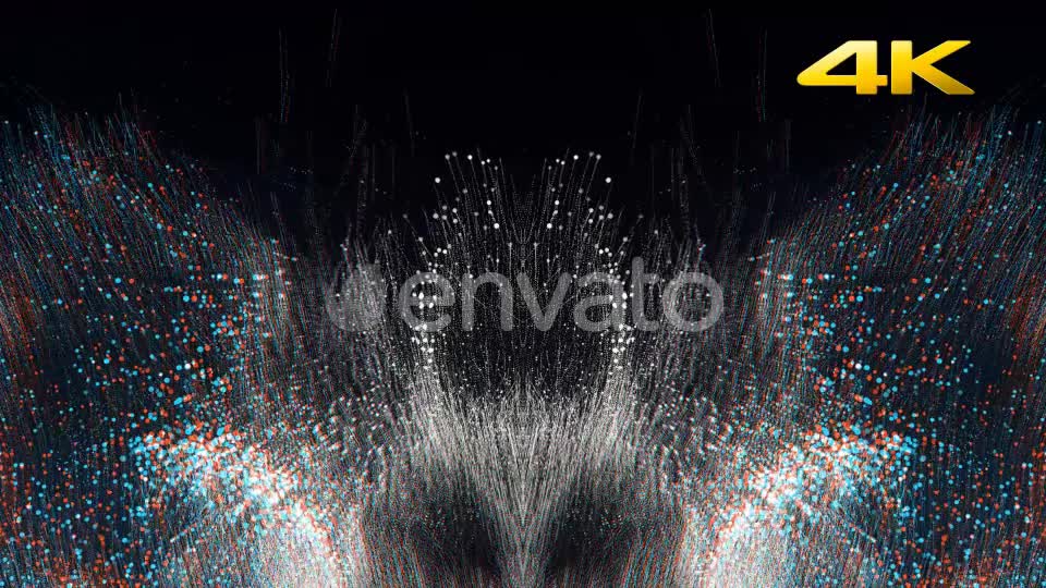 Abstract White Particles Wave 4K Videohive 24097646 Motion Graphics Image 1