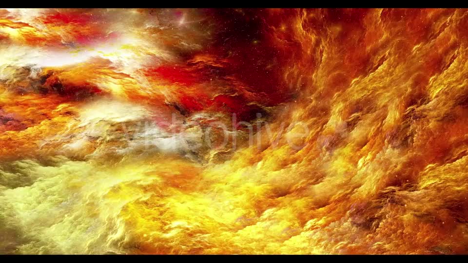 Abstract Yellow Red Nebulae in Space Videohive 20472021 Motion Graphics Image 1