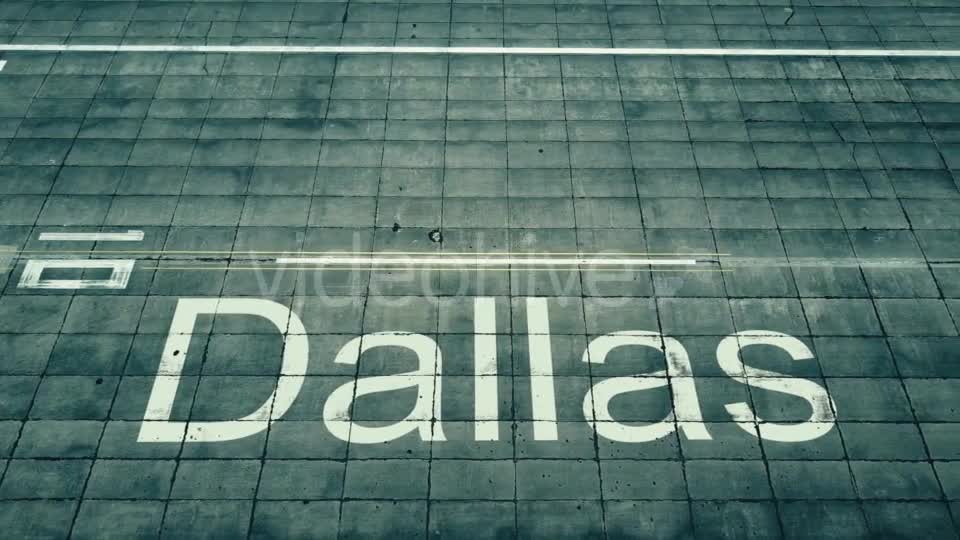 Aerial View of Big Airplane Arriving To Dallas Airport Travelling To United States Videohive 20333142 Motion Graphics Image 7