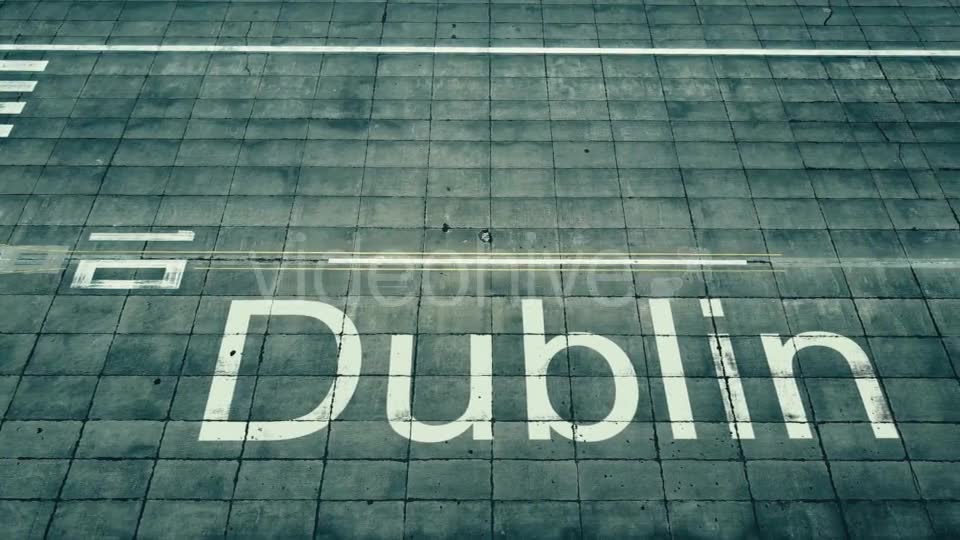 Aerial View of Big Airplane Arriving To Dublin Airport Travelling To Ireland Videohive 20325556 Motion Graphics Image 6