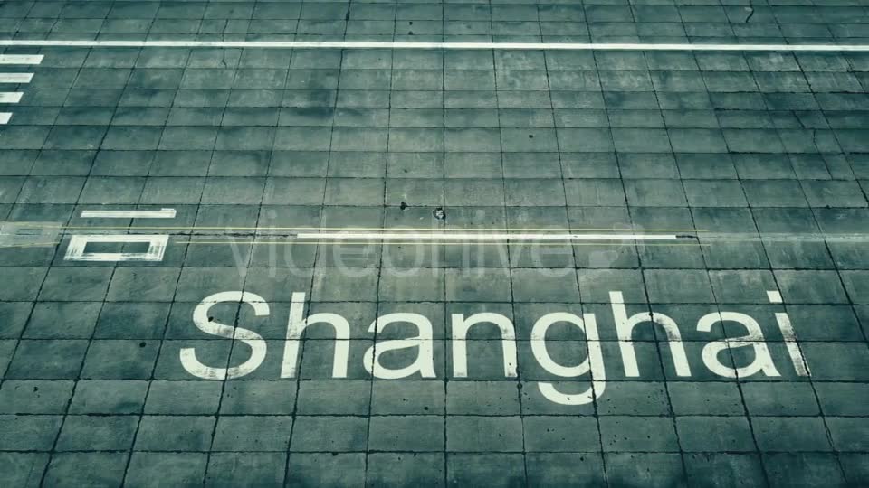 Aerial View of Big Airplane Arriving To Shanghai Airport Travelling To China Videohive 20330824 Motion Graphics Image 6