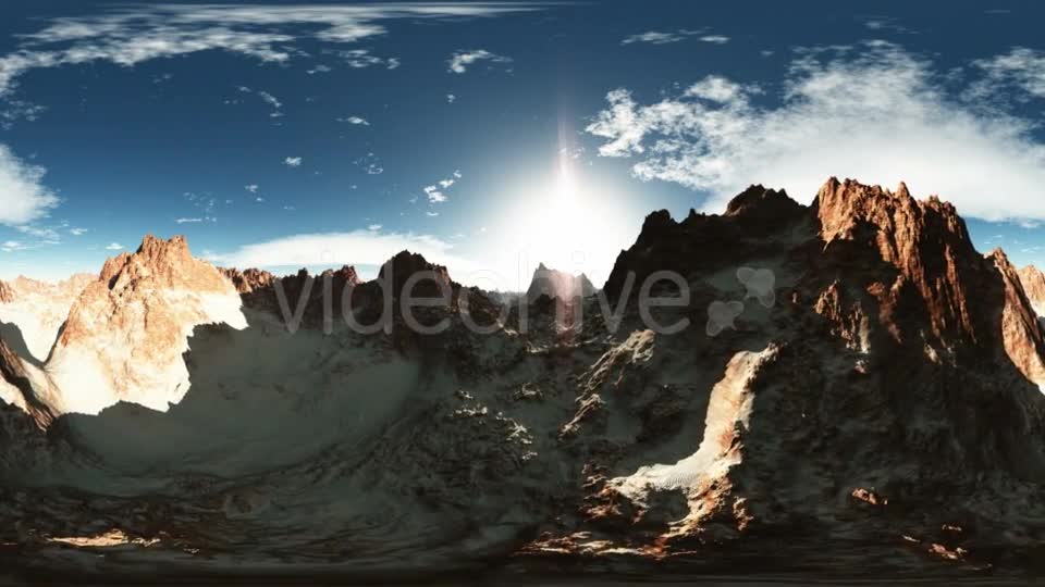Aerial VR 360 Panorama of Canyon Mountains Videohive 19029134 Motion Graphics Image 1