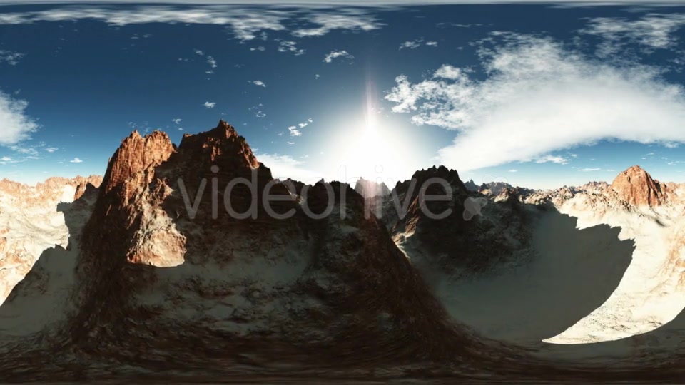 Aerial VR 360 Panorama of Canyon Mountains Videohive 19029134 Motion Graphics Image 11