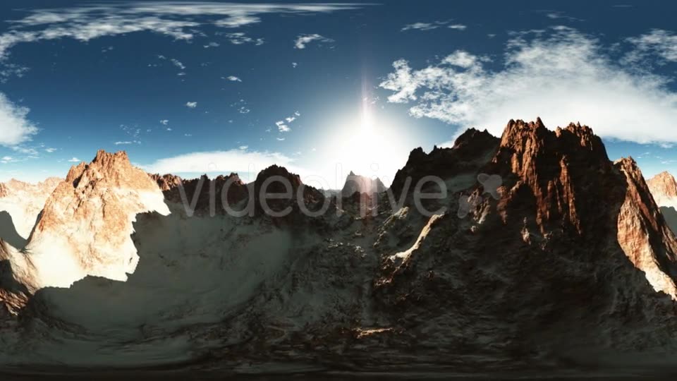 Aerial VR 360 Panorama of Canyon Mountains Videohive 19029134 Motion Graphics Image 2