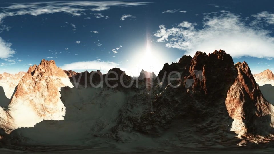 Aerial VR 360 Panorama of Canyon Mountains Videohive 19029134 Motion Graphics Image 3
